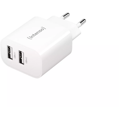 Intenso W24AA 2x USB-A Power Adapter White