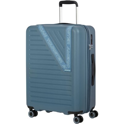 American Tourister DYNABELT Spinner 66/24 Exp Tsa kék bőrönd