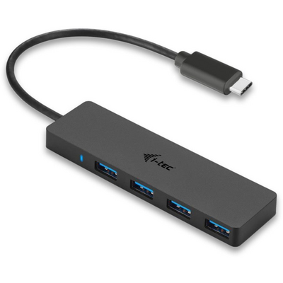 i-tec I-TEC USB-C SLIM 4-PORT HUB PASSIVE 4XUSB 3.0 TB3 COMP.