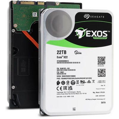 Seagate EXOS X22 22TB SATA SED 3.5IN 7200RPM 6GB/S 512E/4KN