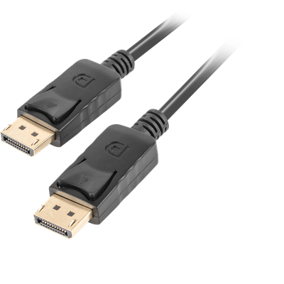 Lanberg displayport v1.2 kábel, M/M 19 PIN, 3 méter, 4K fekete