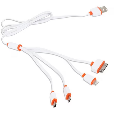 Platinet Omega 4-in-1 Universal Charging Cable White