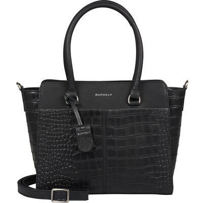 BURKELY COOL COLBIE HANDBAG valódi bőr női kézitáska fekete