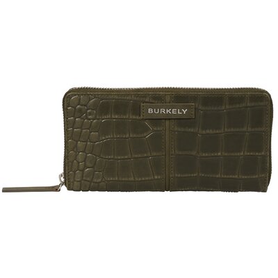 BURKELY COOL COLBIE LARGE ZIP AROUND WALLET valódi bőr pénztárca zöld