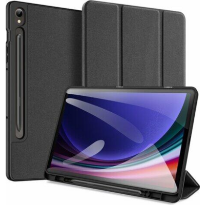 Dux Ducis GP-149757 Galaxy Tab S9 FE LTE (SM-X516) / WIFI (SM-X510) fekete bőr hatású tablet tok