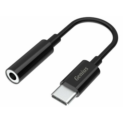 Genius ACC-C100 3,5mm audio jack to USB-C Black