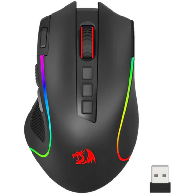 Redragon AXE PRO M814 RGB Wireless Bluetooth Gaming Mouse Black