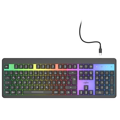 URAGE by Hama 13217831 EXODUS 215 RGB fekete gamer billentyűzet