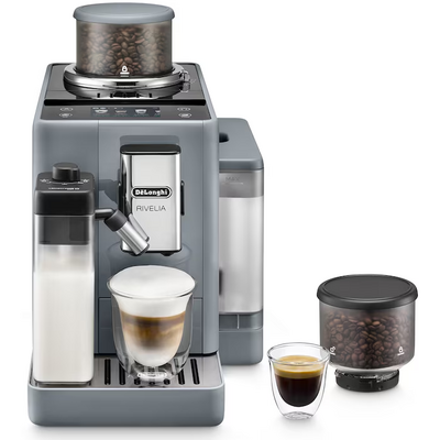 DeLonghi Rivelia EXAM440.55.G LatteCrema grafitszürke automata tejtartályos kávéfőző