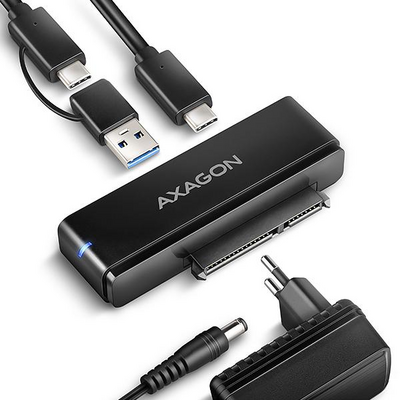 AXAGON ADSA-FPX USB-C 10Gbps Fast Port X adapter for 2,5"/3,5" SSD/HDD