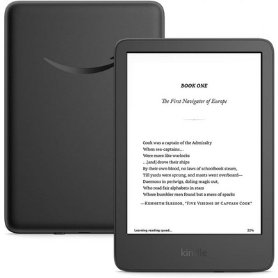 Amazon Kindle (2024) 6" E-book olvasó 16GB Black (Reklám mentes)