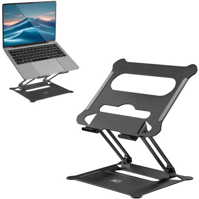 ACT AC8140 Foldable Laptop Stand Aluminium with stepless height adjustment