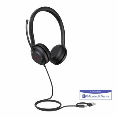 Yealink UH35 Dual Teams USB-C/A Headset Black