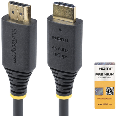 Startech.com 4M PREMIUM CERTIFIED HDMI CABLE HDMI CORD/4K 60HZ/HDR10/ARC