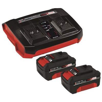 Einhell 4512112 2x 4Ah Power X-Change & Twincharger Kit 2 db akkumulátor + dupla töltő szett