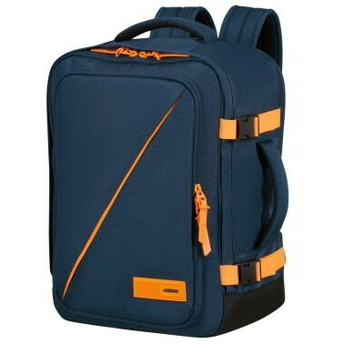 American Tourister TAKE2CABIN Casual Backpack Ms 15.6" kék/narancs kabin hátizsák