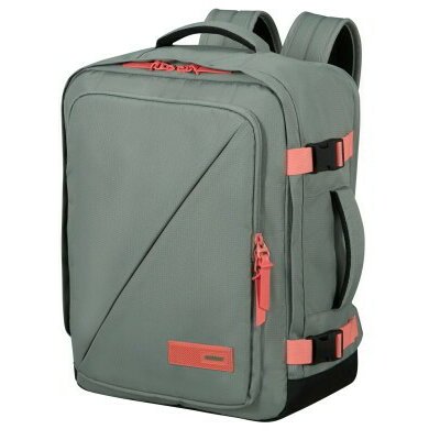 American Tourister TAKE2CABIN Casual Backpack Ms 15.6" zöld/narancs kabin hátizsák