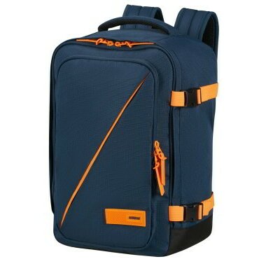 American Tourister TAKE2CABIN Casual Backpack S kék/narancs kabin táska