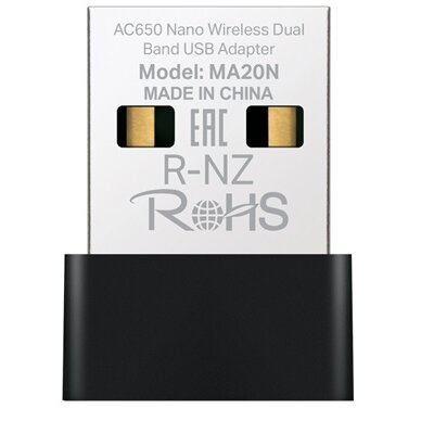 MERCUSYS Wireless Adapter USB Dual Band AC650, MA20N