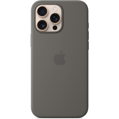 Apple iPhone 16 Pro Max Silicone Case with MagSafe Stone Gray