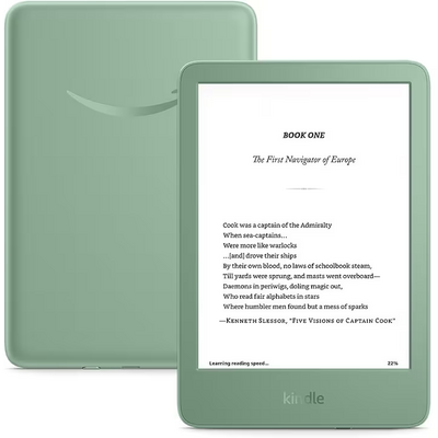 Amazon Kindle (2024) 6" E-book olvasó 16GB Matcha Green (Reklámos verzió)