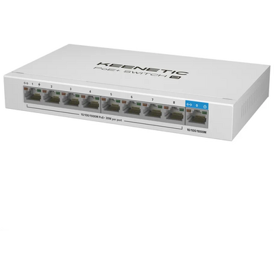 Keenetic POE+ Switch 9 - PoE+ switch with 8 ports + 1 uplink port