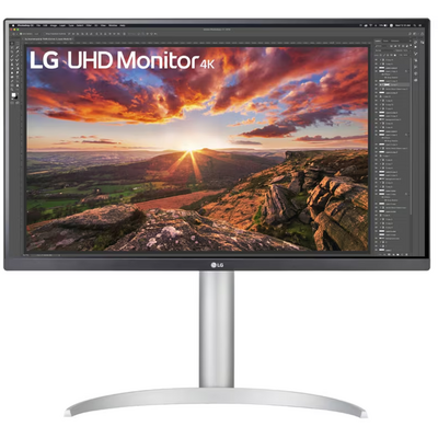 LG IPS monitor 27" 27UP850K, 3840x2160, 16:9, 400cd/m2, 5ms, HDMIx2/DisplayPort/USBx2/USB-C, hangszóró