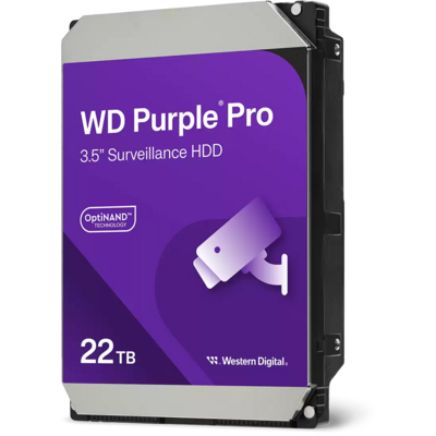 Western Digital HDD 22TB Purple Pro 3,5" SATA3 7200rpm 512MB - WD221PURP