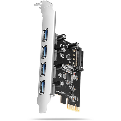 AXAGON PCEU-430RS PCIe Controller 4x ext. USB-A 5Gbps port