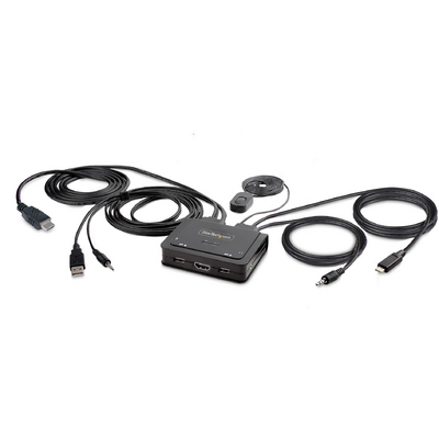 Startech.com C2-H46-UAC-CBL-KVM 2-PORT HYBRID CABLE KVM SWITCH