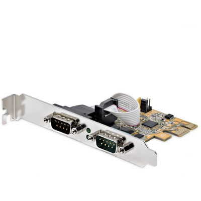 Startech.com PCIE DUAL SERIAL PORT CARD 16C1050 UART 5V/12V STATUS LIGHT
