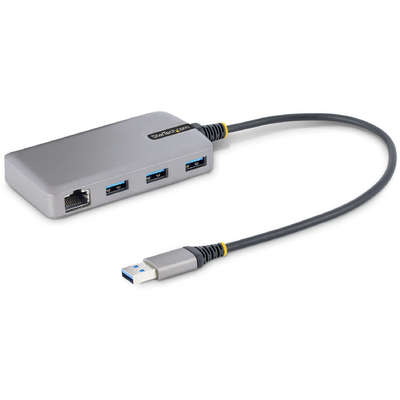 Startech.com 3-PORT USB HUB W/ GBE ADAPTER 13IN WIN11P PLATINUM