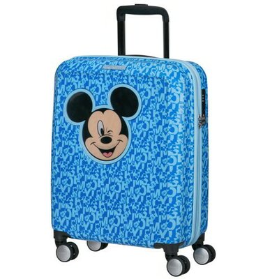 American Tourister FUNLIGHT DISNEY Spin. 55/20 Disney Mickey kék kabinbőrönd