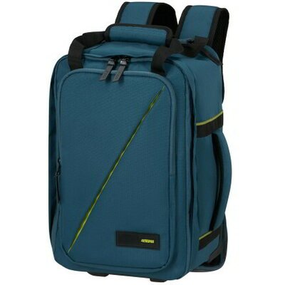 American Tourister TAKE2CABIN Backpack/wh S kék gurulós kabin hátizsák