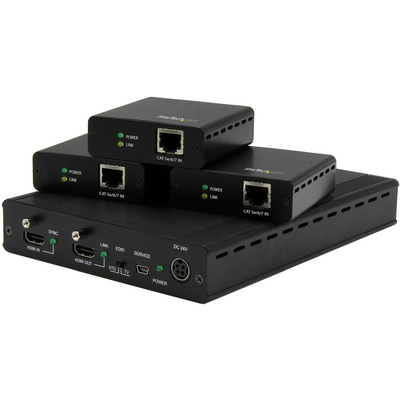 Startech.com 3-PORT HDBASET EXTENDER KIT HDBASET EXTENDER OVER CAT5-4K