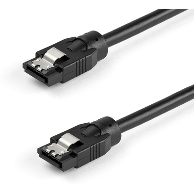 Startech.com 0.6 M ROUND SATA CABLE SATA CORD - LATCHING CONNECTORS