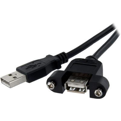 Startech.com 3FT PANEL MOUNT USB CABLE A-A