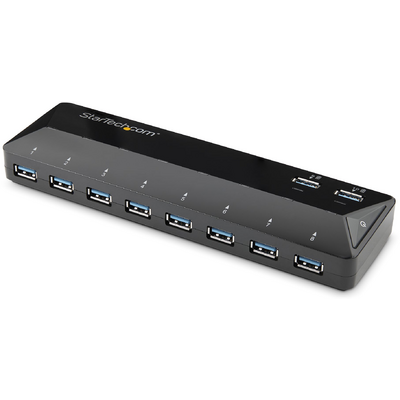 Startech.com 10-PT USB 3.0 HUB W/ CHARGING 2X1.5A CHARGE AND SYNC PORTS