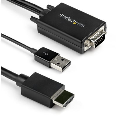 Startech.com VGA TO HDMI CABLE - USB AUDIO - USB AUDIO - 1080P RESOLUTION