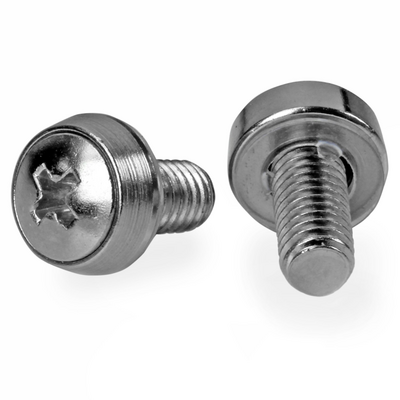 Startech.com 12-24 RACK SCREWS - 50 PACK 50 PACK - NICKEL-PLATED