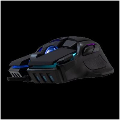 BARACUDA BGM-071B PIRANHA-B fe/ 7200 dpi 7D gamer egér, RGB