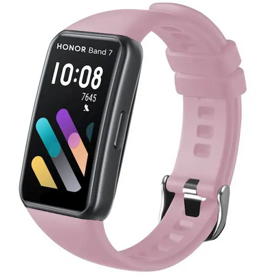 FIXED szilikon szíj Honor Band 6/7 okosórához, pink