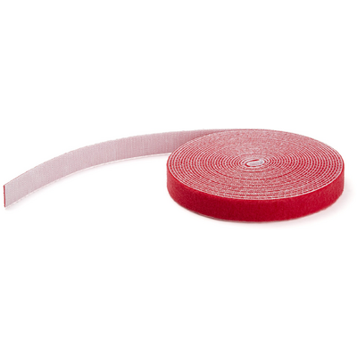 Startech.com HOOK AND LOOP ROLL 25FT. - RED - RESUABLE