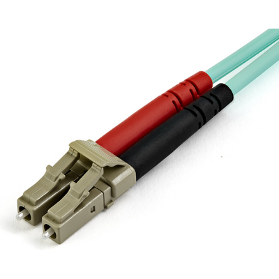 Startech.com 15M OM4 FIBER OPTIC PATCH CORD AQUA - LC/LC - 50/125 - 40/100GB