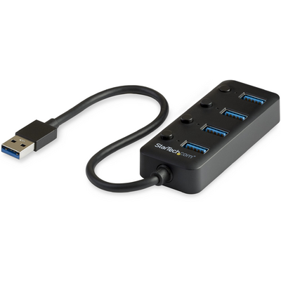 Startech.com 4-PORT USB 3.0 HUB WITH ON/OFF WITH INDIVIDUAL ON/OFF SWITCHES