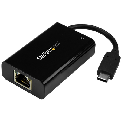 Startech.com USB-C ADAPTER TO GIGABIT W/POWER SUPPORT RJ45 F