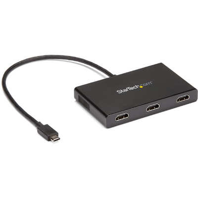 Startech.com 3-PORT USB C TO HDMI MST HUB ADAPTER - USB C MULTI MONITOR