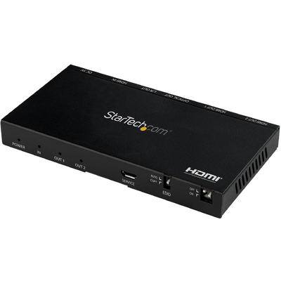 Startech.com HDMI SPLITTER - 2 PORT HDMI 2.0 4K 60HZ WITH SCALER - 7.1 SOUND