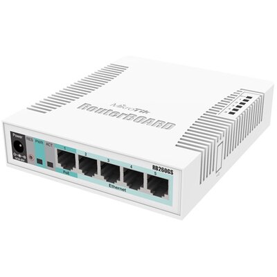 MikroTik RB260GS/CSS106-5G-1S 5port GbE LAN 1port GbE SFP Switch