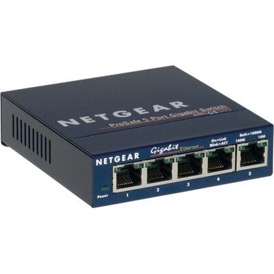 Netgear GS105GE 5port 10/100/1000Mbps LAN nem menedzselhető fémházas asztali Switch